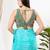 Women's georgette padded back open sleeveless saree blouse