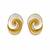 Anti tarnish spiral design stud earrings