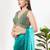 Women's georgette padded back open sleeveless saree blouse