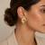 Anti tarnish spiral design stud earrings