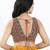 Women's georgette padded back open sleeveless saree blouse