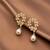Anti tarnish korean cz drop earrings