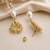 Anti tarnish korean cz drop earrings