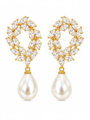 Anti tarnish korean cz drop earrings 4