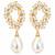 Anti tarnish korean cz drop earrings