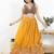 Women's georgette padded back open sleeveless saree blouse