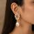 Anti tarnish korean cz drop earrings