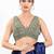 Women's georgette padded back open sleeveless saree blouse