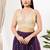 Women's sequence padded back open sleeveless saree blouse