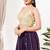 Women's sequence padded back open sleeveless saree blouse