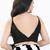 Women's sequence padded back open sleeveless saree blouse