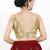 Women's sequence padded back open sleeveless saree blouse