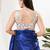 Women's silk padded back open sleeveless saree blouse