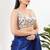 Women's silk padded back open sleeveless saree blouse