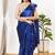Women's silk padded back open sleeveless saree blouse