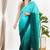 Women's silk padded back open sleeveless saree blouse