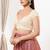 Women's silk padded back open short sleeves saree blouse