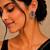 German silver red green floral drop earrings