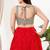 Women's silk padded back open sleeveless saree blouse