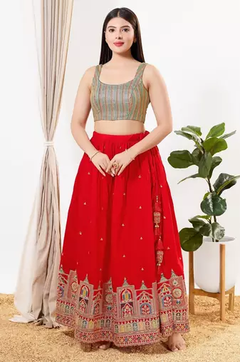 Women's silk padded back open sleeveless saree blouse