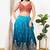 Women's silk padded back open sleeveless saree blouse