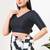 Women's jain silk padded back open elbow sleeves saree blouse