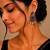 German silver wine geometric drop earrings