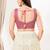 Women's silk padded back open sleeveless saree blouse