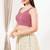 Women's silk padded back open sleeveless saree blouse