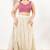 Women's silk padded back open sleeveless saree blouse