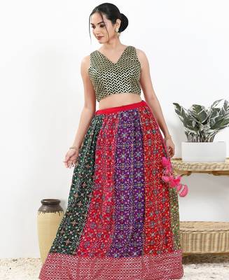 Women's silk padded back open sleeveless saree blouse 5