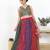 Women's silk padded back open sleeveless saree blouse