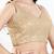 Women's silk padded back open sleeveless saree blouse