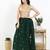 Women's silk padded back open sleeveless saree blouse
