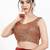 Women's silk padded back open sleeveless saree blouse