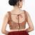 Women's silk padded back open sleeveless saree blouse
