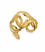 Anti tarnish stainless steel  heart loop cuff kada bracelet