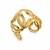 Anti tarnish stainless steel  heart loop cuff kada bracelet