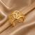 Anti tarnish stainless steel  heart loop cuff kada bracelet