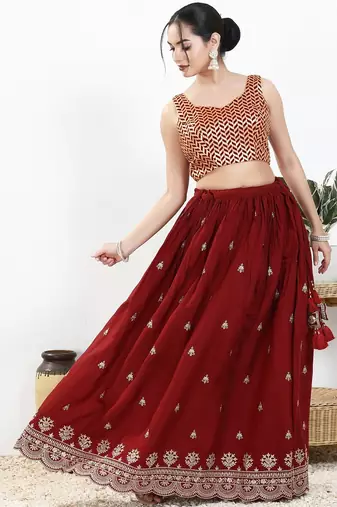 Women's silk padded back open sleeveless saree blouse