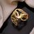 Anti tarnish stainless steel  heart loop cuff kada bracelet