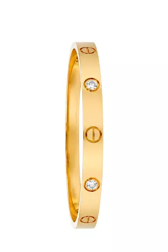 Anti tarnish gold plated classic rivet bangle bracelet