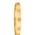 Anti tarnish gold plated classic rivet bangle bracelet