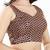 Women's silk padded back open sleeveless saree blouse