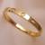 Anti tarnish gold plated classic rivet bangle bracelet
