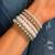 Stainless steel 5pcs stackable stretchable bracelet