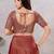 Women's silk padded back open elbow sleeves saree blouse
