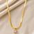 Anti tarnish square cut cz pendant necklace chain