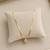 Anti tarnish square cut cz pendant necklace chain