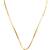 Gold plated anti tarnish black stone pendant necklace chain